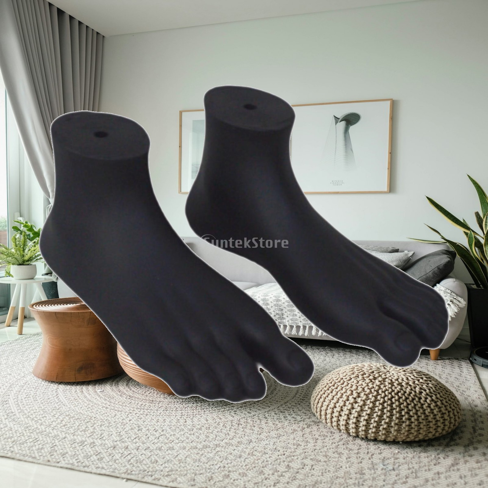 Body Jewelry Mall - 2er-Set Schaufensterpuppen-Füße für Knöchelketten-Schmuckpräsentation, Fotografie-Requisiten, Schaufenster,