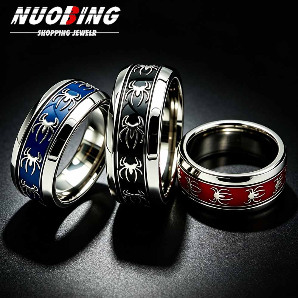 Body Jewelry Wholesale - Neuer Vintage Punk Spinnenring aus 316L
