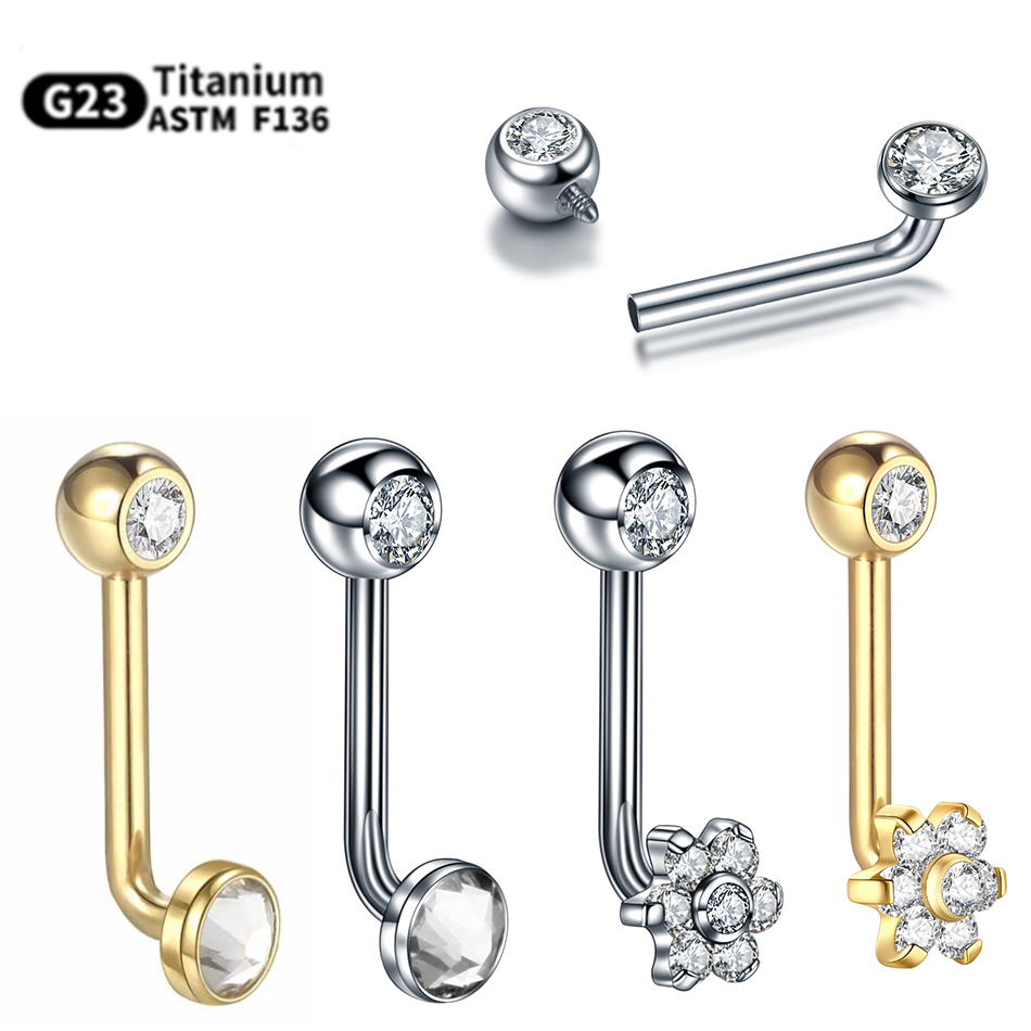 Body Jewelry Vch - 1PC Titan Christina Vertikale Haube Piercings