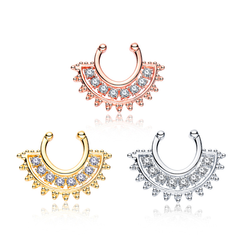 Body Jewelry Metal Types - 1PCS U-typ Fake Septum Clicker Nicht