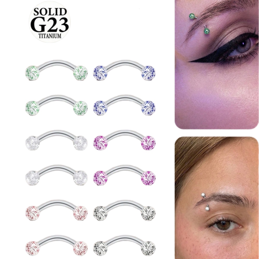 Body Jewelry Vch - 2 Stück 16G 8/10mm Titanlegierung Ohrstecker