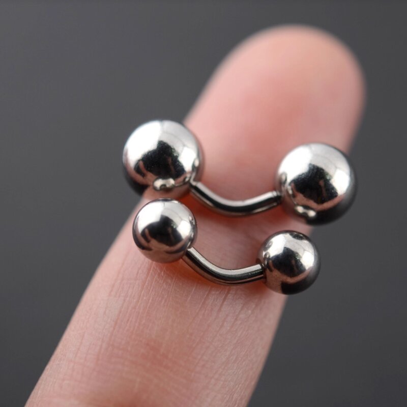 Body Jewelry Vch - 1 Stück Big Ball 316L Außengewinde