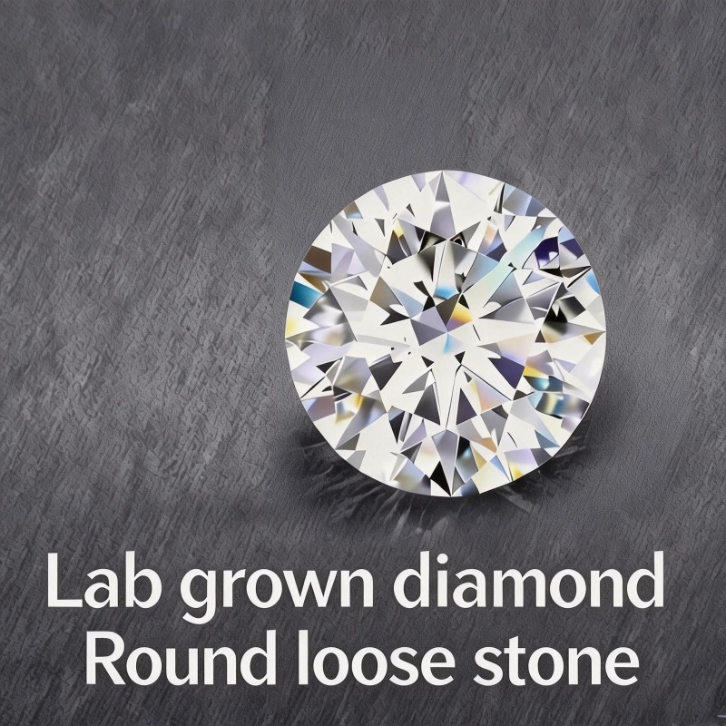 Body Jewelry Vch - Lose runde im Labor gezüchtete Diamanten