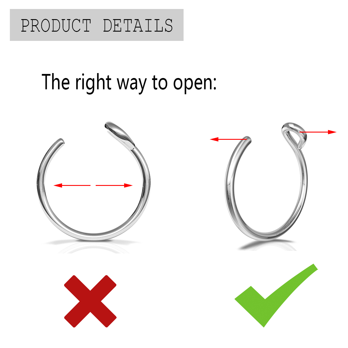 2 Stück Edelstahl-Nasenringe i – Body Jewelry Metal Types Bewertung und Preis