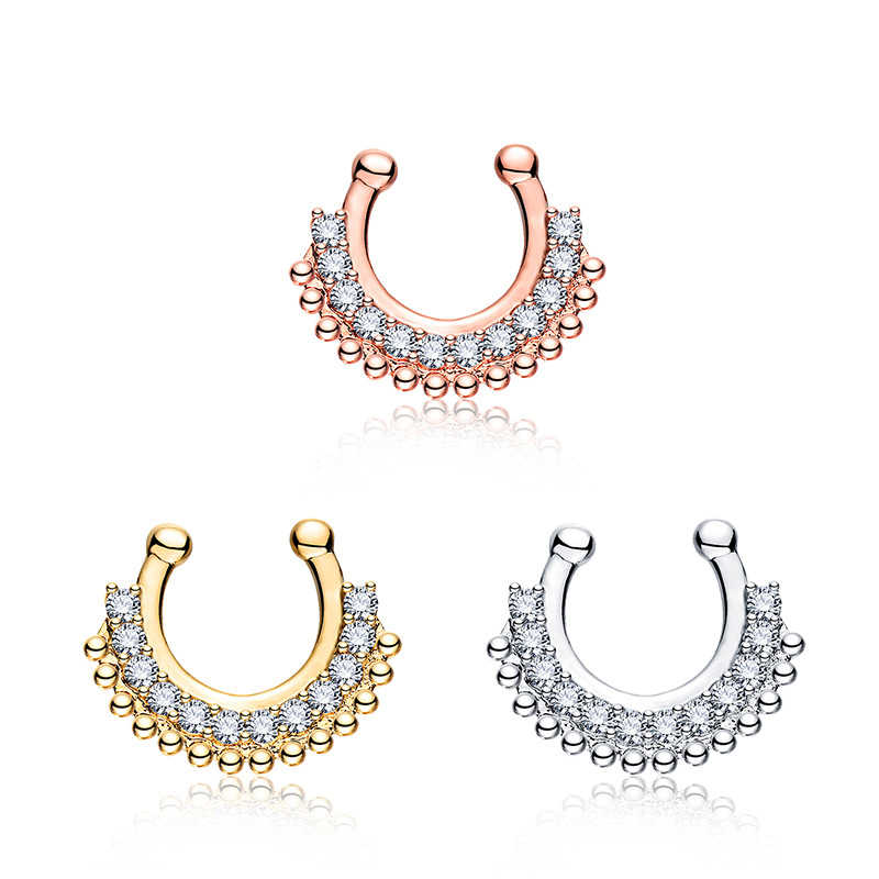 1PCS U-typ Fake Septum Clicker – Body Jewelry Metal Types Bewertung und Preis