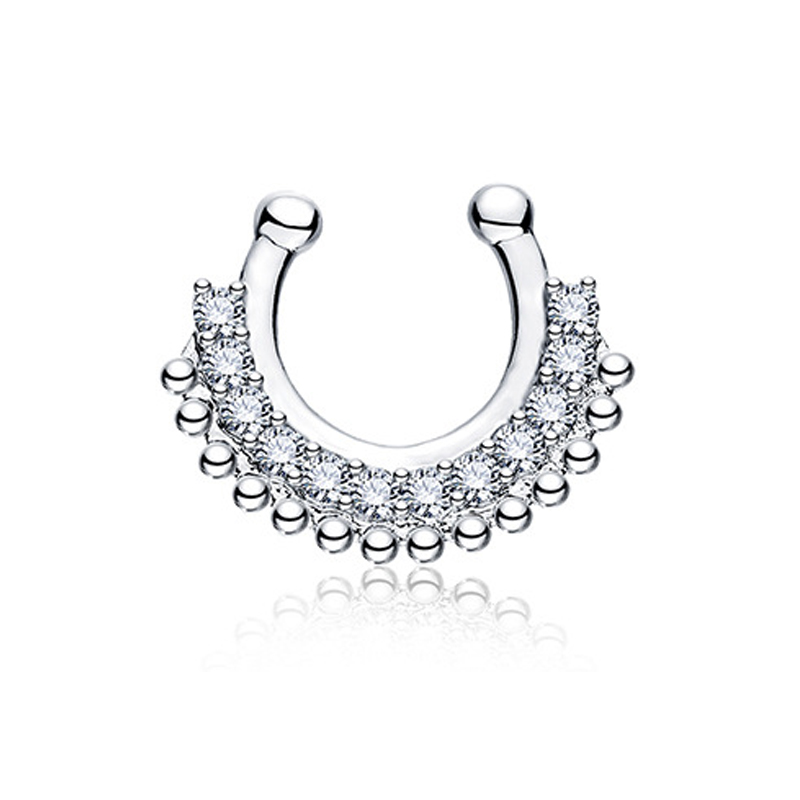 1PCS U-typ Fake Septum Clicker – Body Jewelry Metal Types Bewertung und Preis