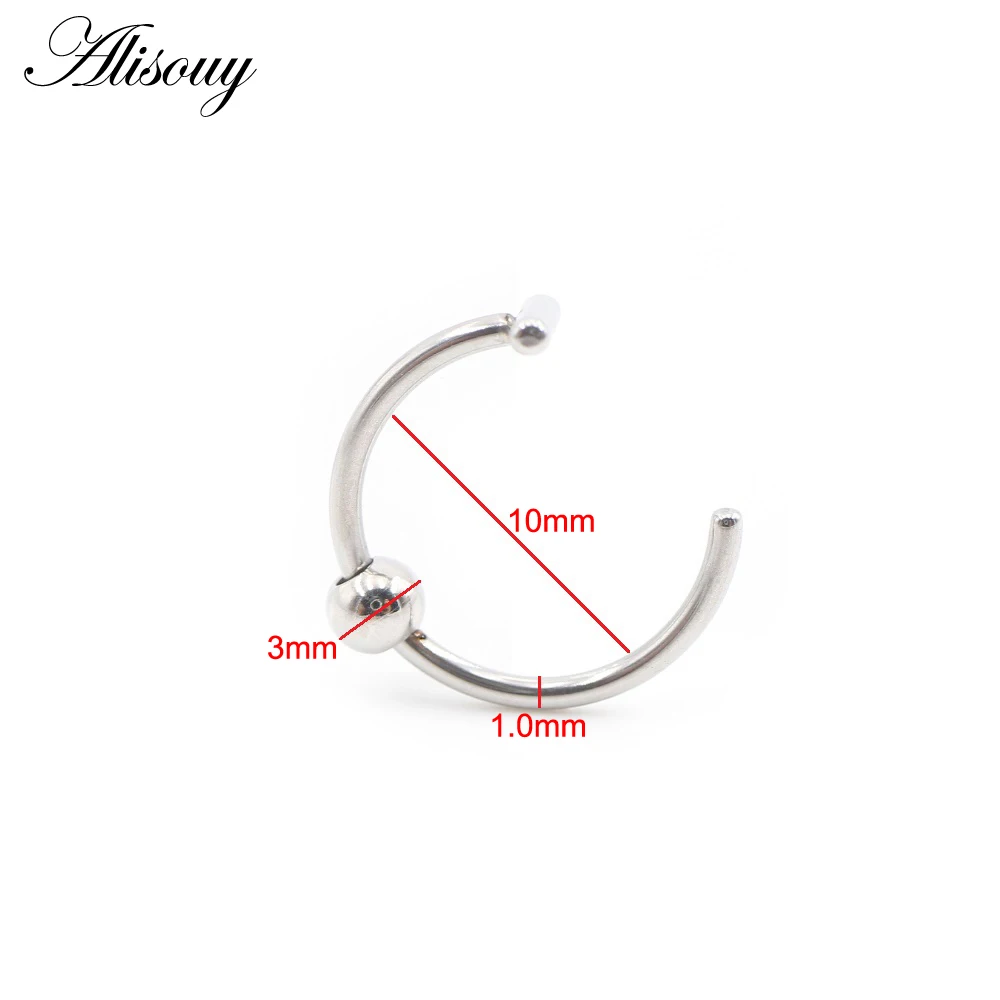 1-teiliger Nasenring aus Edels – Body Jewelry Metal Types Bewertung und Preis